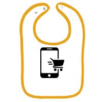 Infant Contrast Trim Terry Bib Thumbnail