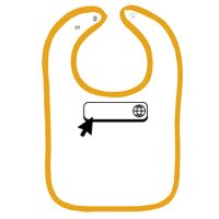 Infant Contrast Trim Terry Bib Thumbnail