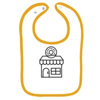 Infant Contrast Trim Terry Bib Thumbnail