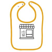 Infant Contrast Trim Terry Bib Thumbnail