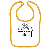 Infant Contrast Trim Terry Bib Thumbnail