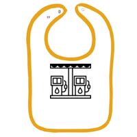 Infant Contrast Trim Terry Bib Thumbnail