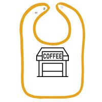 Infant Contrast Trim Terry Bib Thumbnail