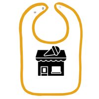 Infant Contrast Trim Terry Bib Thumbnail