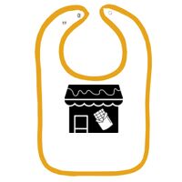 Infant Contrast Trim Terry Bib Thumbnail