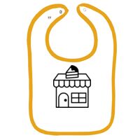 Infant Contrast Trim Terry Bib Thumbnail