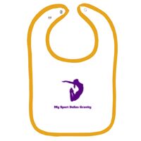 Infant Contrast Trim Terry Bib Thumbnail