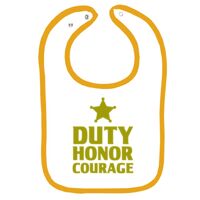 Infant Contrast Trim Terry Bib Thumbnail