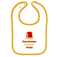 Infant Contrast Trim Terry Bib Thumbnail