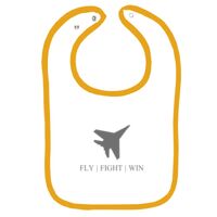 Infant Contrast Trim Terry Bib Thumbnail