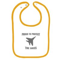 Infant Contrast Trim Terry Bib Thumbnail