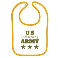 Infant Contrast Trim Terry Bib Thumbnail