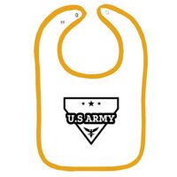 Infant Contrast Trim Terry Bib Thumbnail