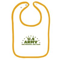 Infant Contrast Trim Terry Bib Thumbnail