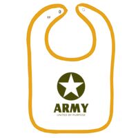 Infant Contrast Trim Terry Bib Thumbnail