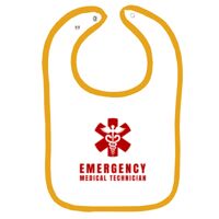 Infant Contrast Trim Terry Bib Thumbnail