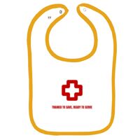 Infant Contrast Trim Terry Bib Thumbnail