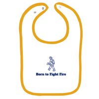 Infant Contrast Trim Terry Bib Thumbnail