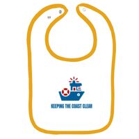 Infant Contrast Trim Terry Bib Thumbnail