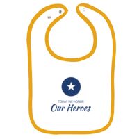 Infant Contrast Trim Terry Bib Thumbnail