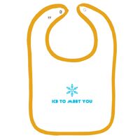 Infant Contrast Trim Terry Bib Thumbnail