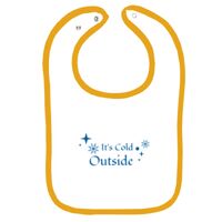 Infant Contrast Trim Terry Bib Thumbnail