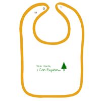 Infant Contrast Trim Terry Bib Thumbnail