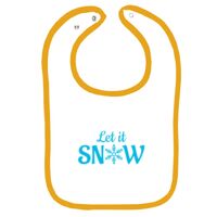 Infant Contrast Trim Terry Bib Thumbnail