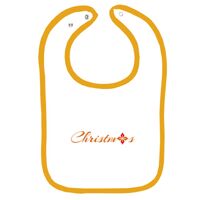 Infant Contrast Trim Terry Bib Thumbnail