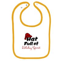 Infant Contrast Trim Terry Bib Thumbnail