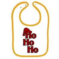 Infant Contrast Trim Terry Bib Thumbnail