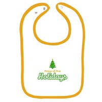 Infant Contrast Trim Terry Bib Thumbnail