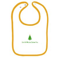 Infant Contrast Trim Terry Bib Thumbnail