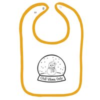Infant Contrast Trim Terry Bib Thumbnail