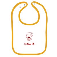 Infant Contrast Trim Terry Bib Thumbnail