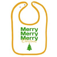 Infant Contrast Trim Terry Bib Thumbnail