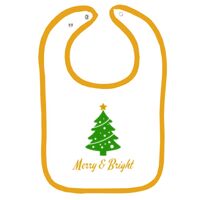 Infant Contrast Trim Terry Bib Thumbnail