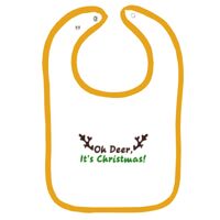 Infant Contrast Trim Terry Bib Thumbnail