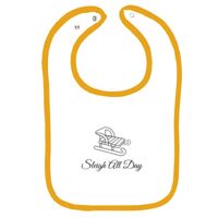 Infant Contrast Trim Terry Bib Thumbnail