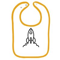 Infant Contrast Trim Terry Bib Thumbnail