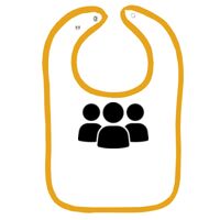 Infant Contrast Trim Terry Bib Thumbnail