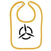 Infant Contrast Trim Terry Bib Thumbnail