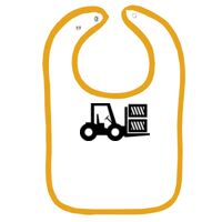 Infant Contrast Trim Terry Bib Thumbnail