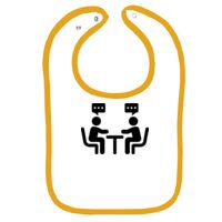 Infant Contrast Trim Terry Bib Thumbnail
