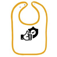 Infant Contrast Trim Terry Bib Thumbnail