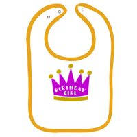 Infant Contrast Trim Terry Bib Thumbnail