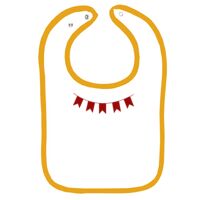 Infant Contrast Trim Terry Bib Thumbnail