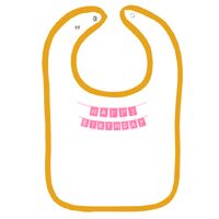 Infant Contrast Trim Terry Bib Thumbnail