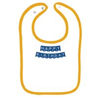 Infant Contrast Trim Terry Bib Thumbnail