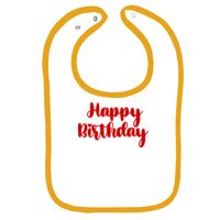 Infant Contrast Trim Terry Bib Thumbnail